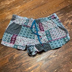 Quilt looking pajama shorts from Walmart size medium
